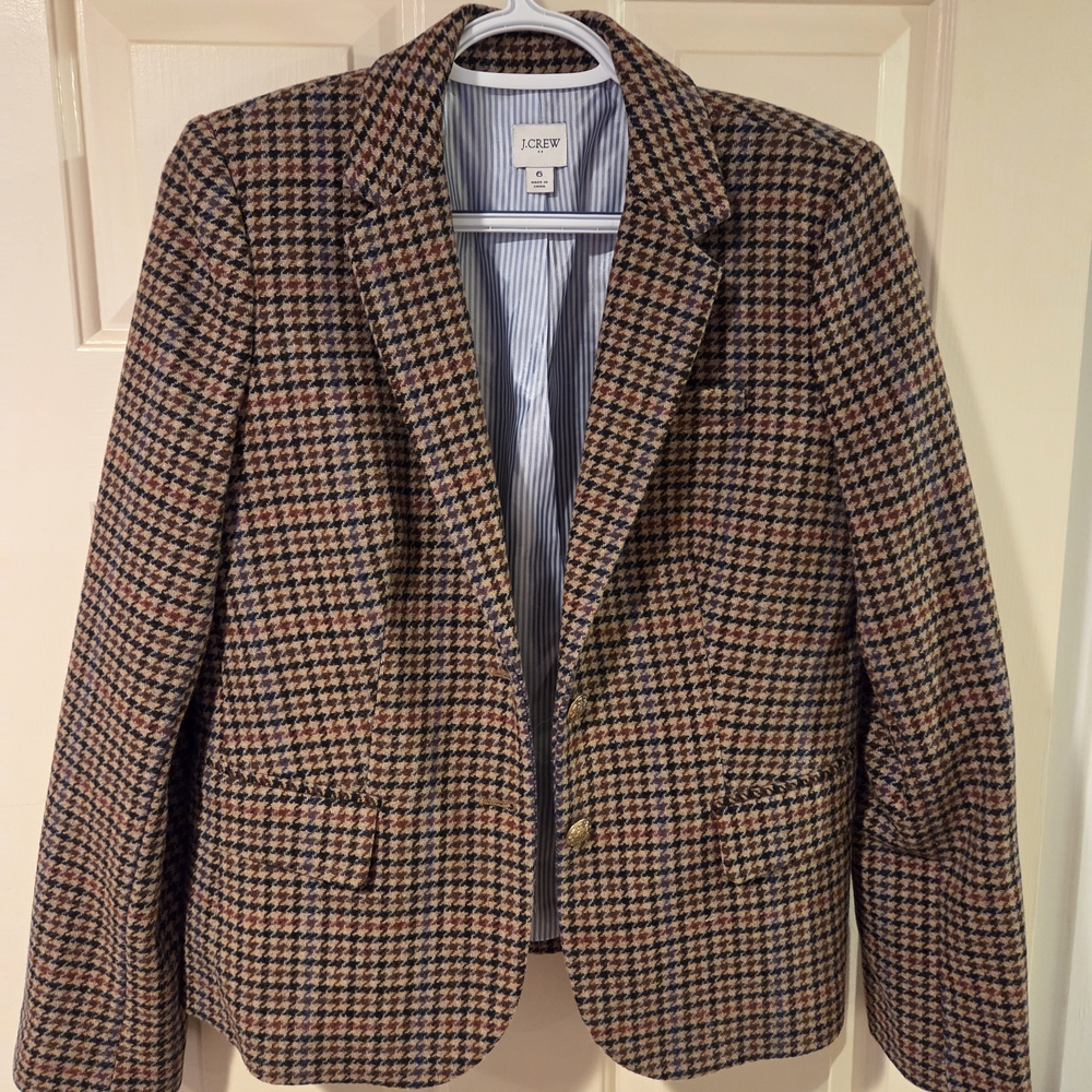 J.Crew Houndstooth Blazer